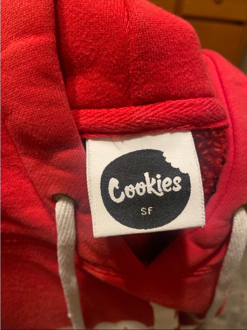 Cookies SF Men's V-Neck Sweater in Red